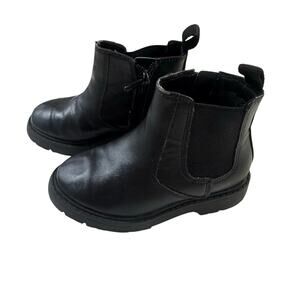 Wonder Nation Toddler Girl Size 8 Black Zip-Up Boots